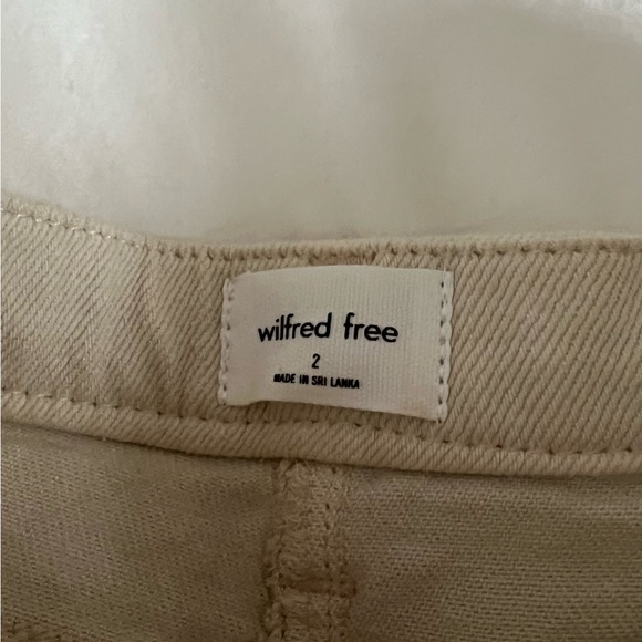 Aritzia Wilfred Free Cream Straight Leg Pant Size 2 - Picture 3 of 3